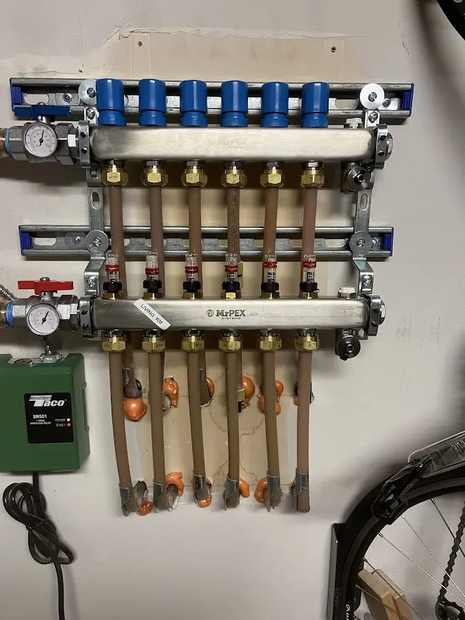 Plumber performing Leak Detection at a residential property in St. Gabriel